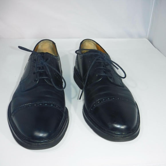 Florsheim Imperial Black Cap Toe Oxfords Sz 8.5 - Picture 1 of 8